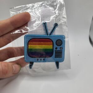 NWOT Iron On Pride TV Patch Applique